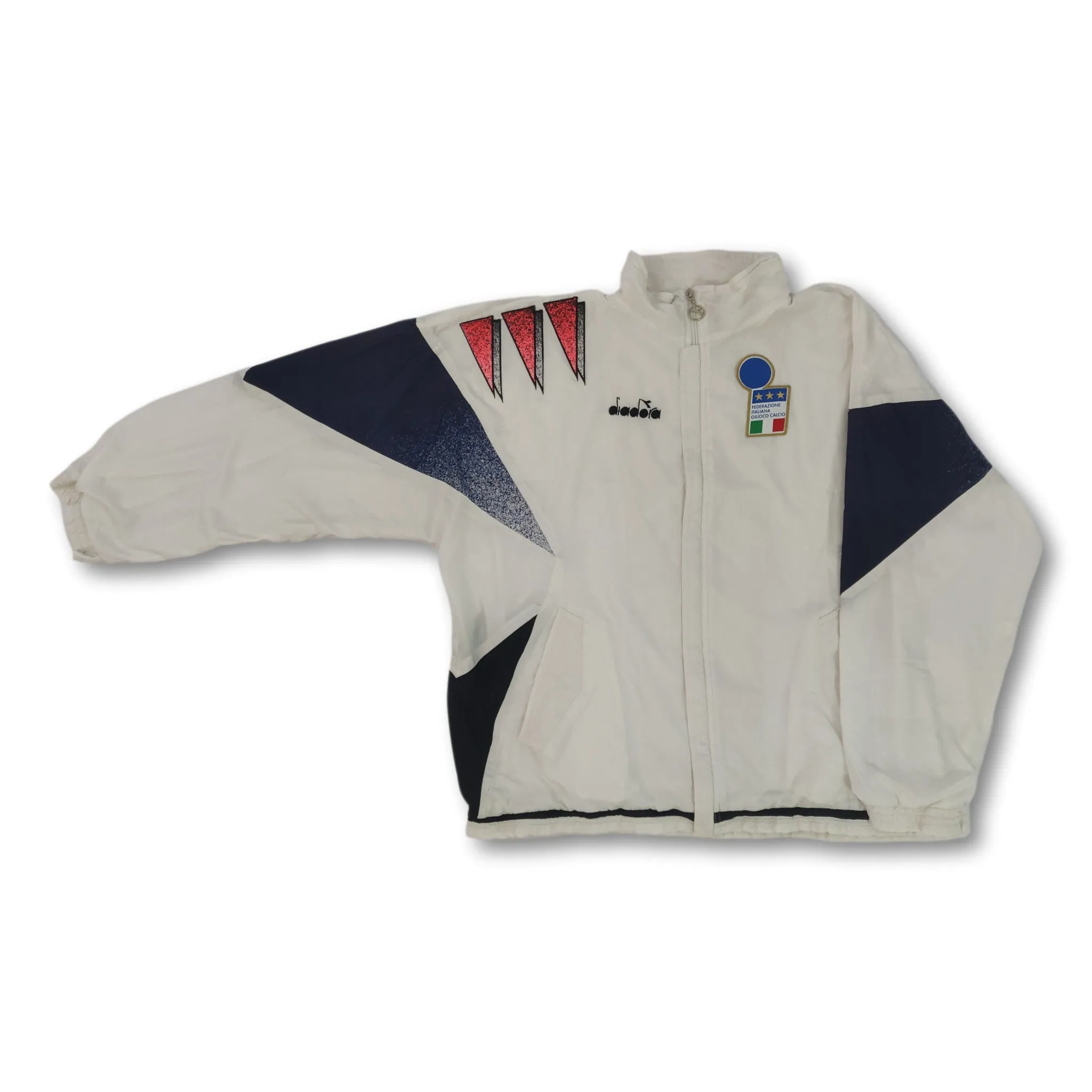 1992 white Italy Diadora track jacket