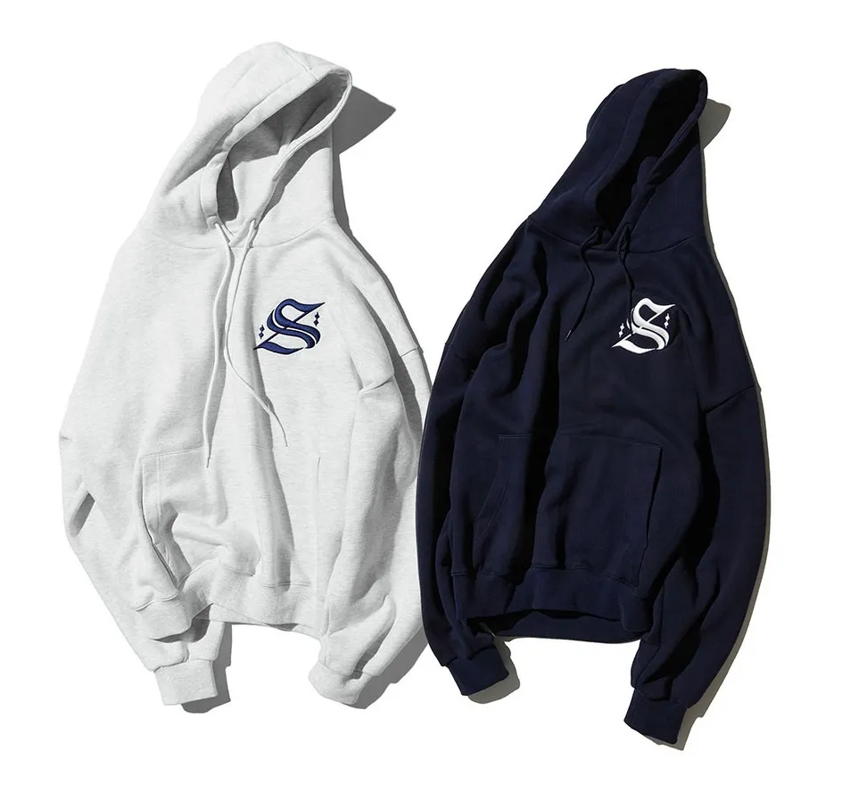 1993studio  |Unisex Street Style Logo Hoodies