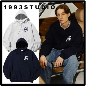 1993studio  |Unisex Street Style Logo Hoodies