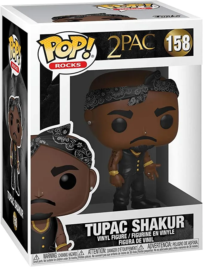 2PAC W/ VEST AND BANDANA FUNKO POP! ROCKS FIGURE