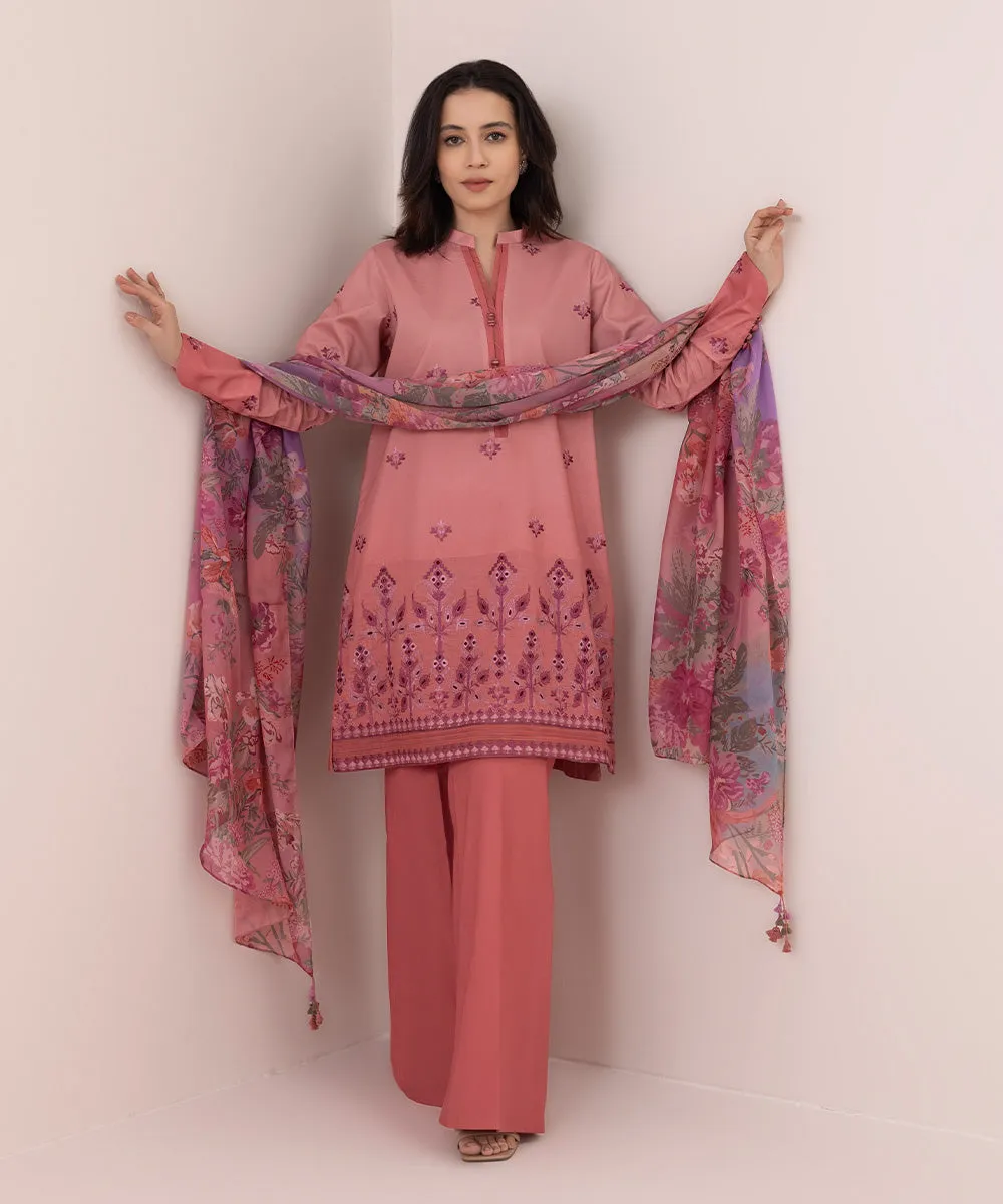 3 Piece - Embroidered Lawn Suit