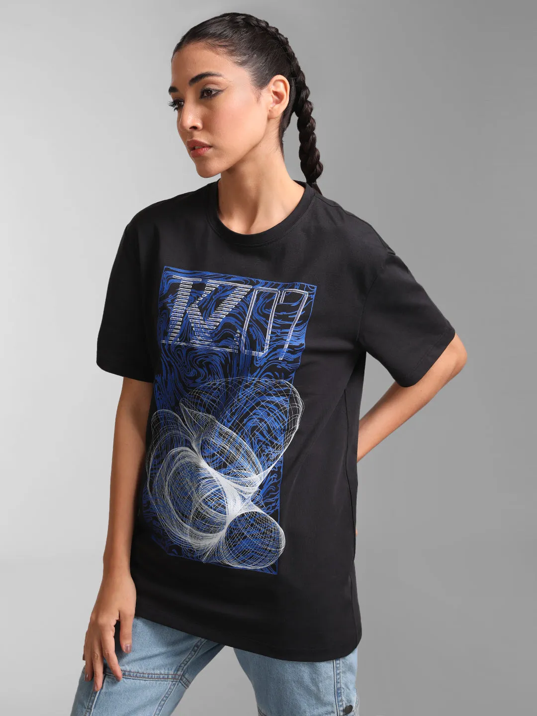 Abstract Printed Graphic T-Shirt