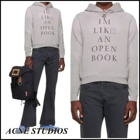 Acne Studios  |Unisex Street Style Cotton Logo Designers Hoodies