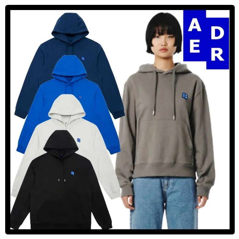 ADERERROR  |Unisex Street Style Logo Hoodies