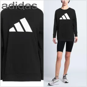 adidas  |Street Style Long Sleeves Logo Hoodies & Sweatshirts