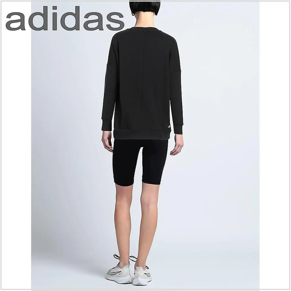 adidas  |Street Style Long Sleeves Logo Hoodies & Sweatshirts