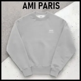 AMI PARIS  |Unisex Street Style Logo Hoodies & Sweatshirts