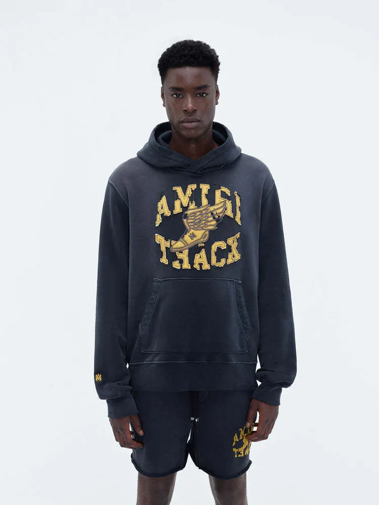 AMIRI  |Unisex Street Style Logo Skater Style Hoodies