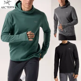 ARC'TERYX  |Long Sleeves Plain Khaki Logo Outdoor Hoodies