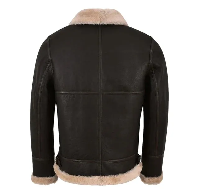 B3 Memphis Belle Sheepskin Flying Jacket Brown / Beige NV65