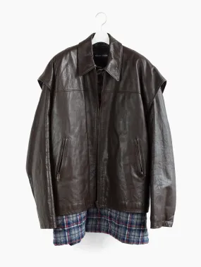 Balenciaga AW18 Twinset Leather Jacket