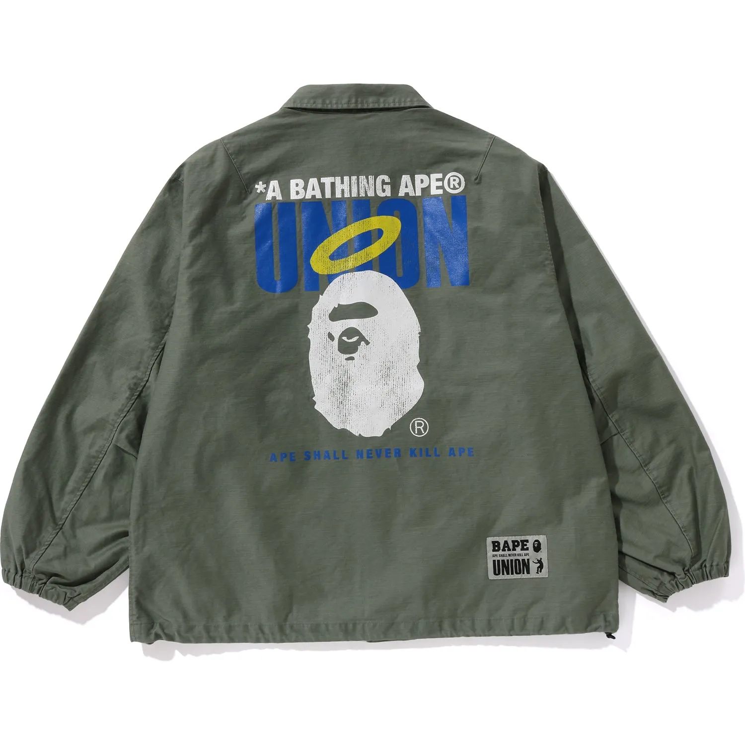 BAPE X UNION PIGMENT DYED COACH JACKET MENS