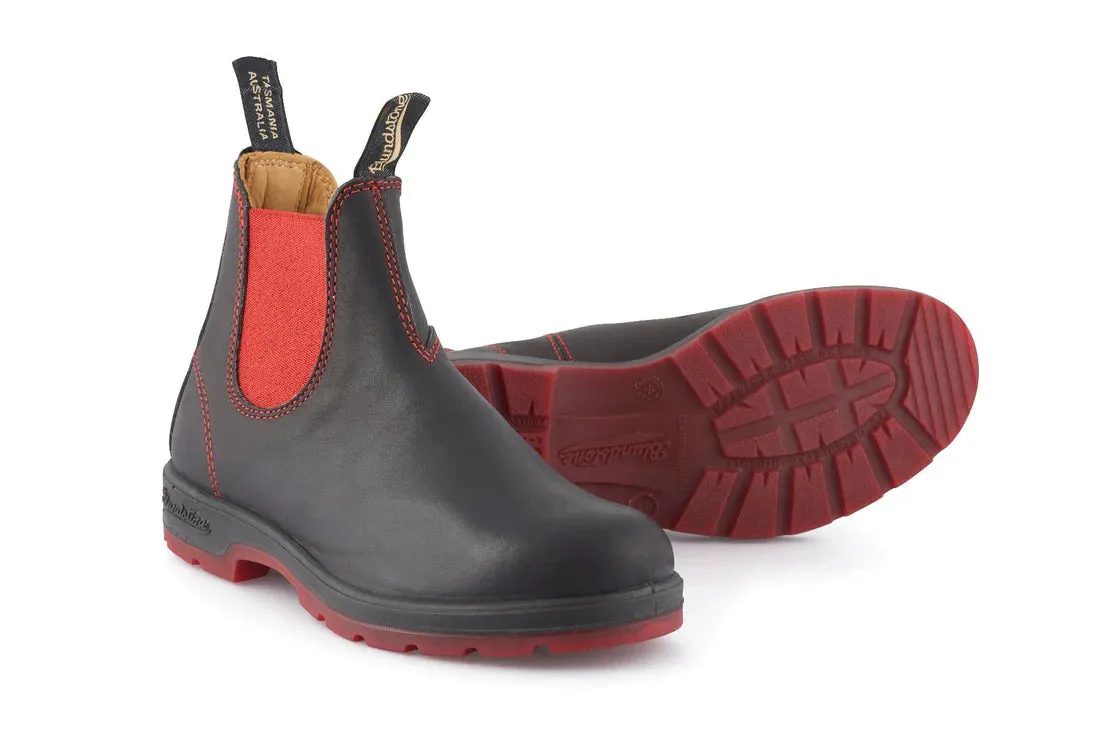 Blundstone - 1316 Heritage Black & Red Leather Chelsea Boots