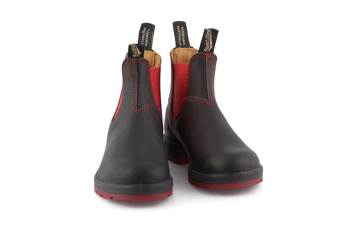 Blundstone - 1316 Heritage Black & Red Leather Chelsea Boots