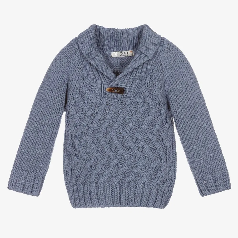 Boys Blue Cotton Sweater