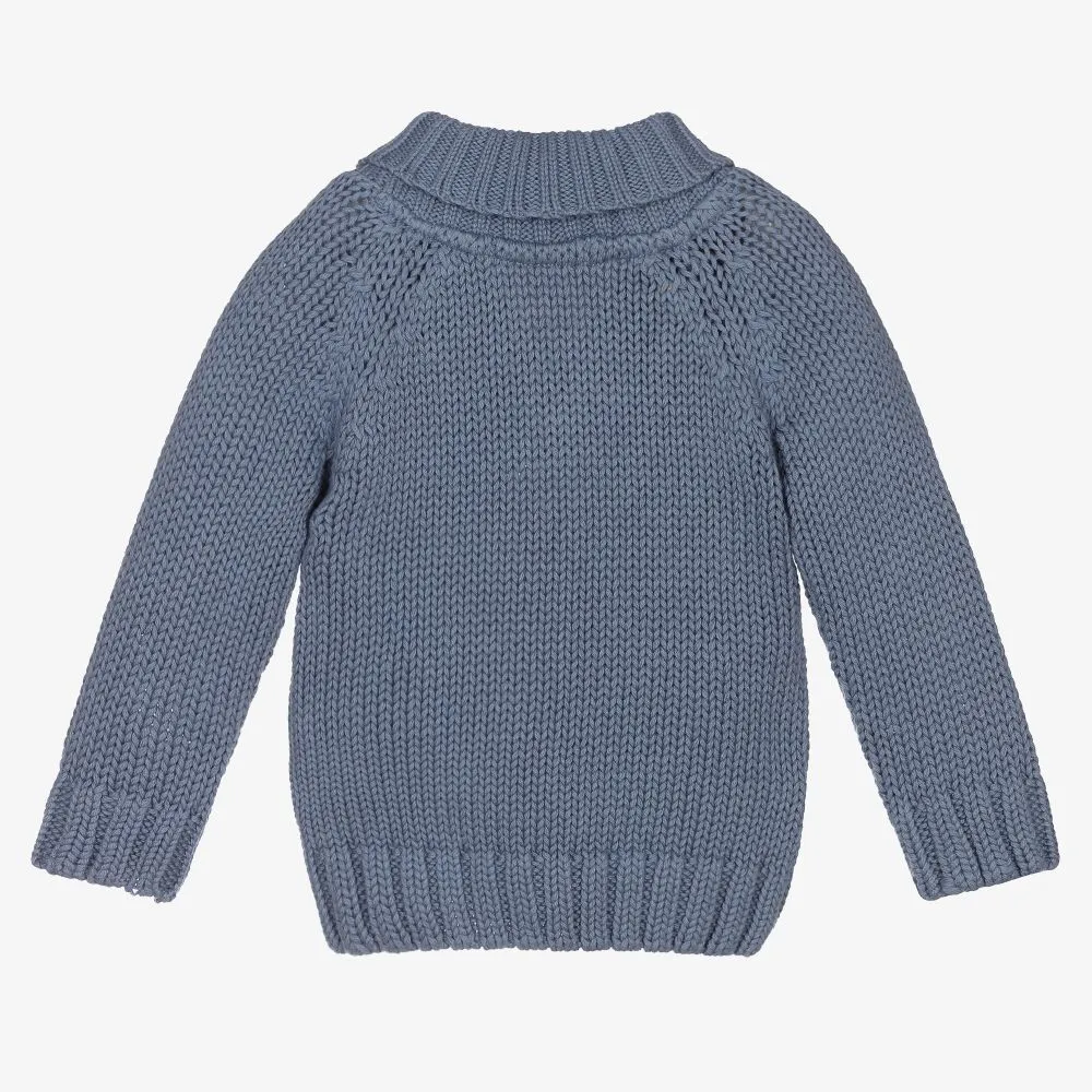 Boys Blue Cotton Sweater