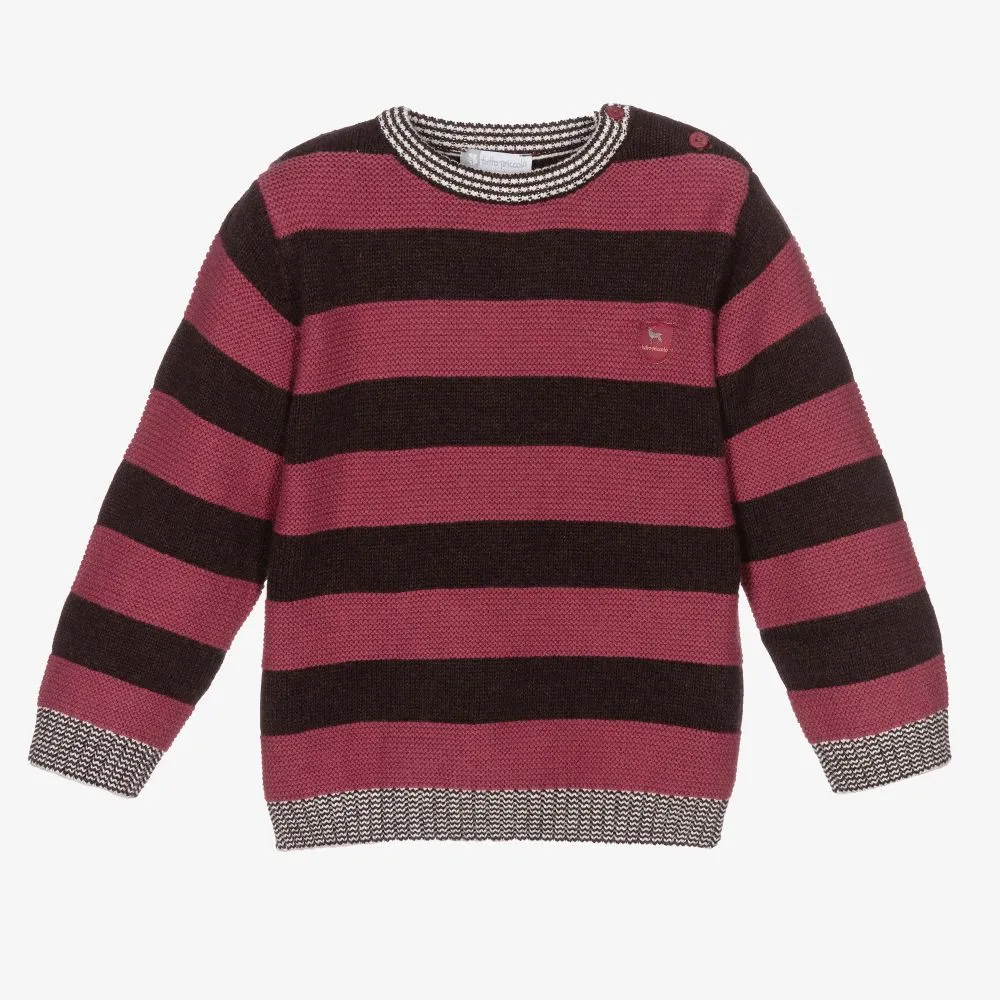 Boys Striped Cotton Sweater