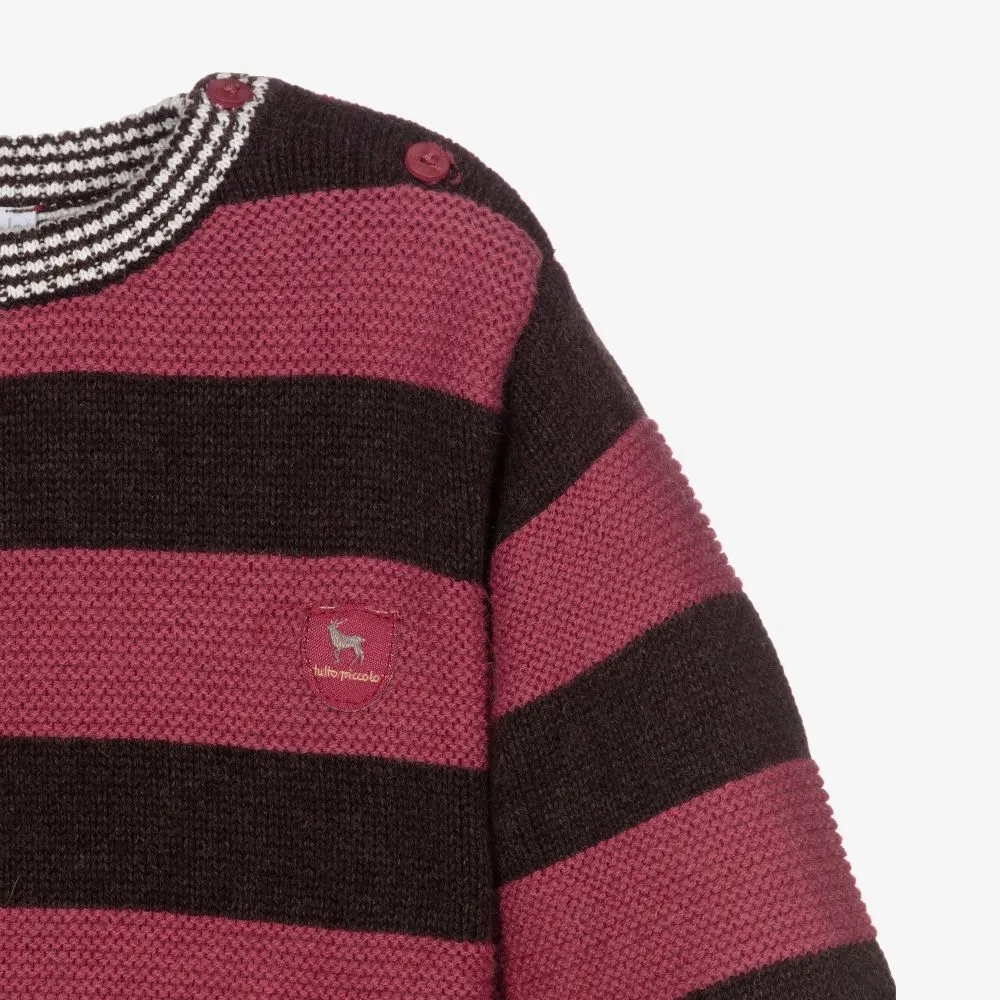 Boys Striped Cotton Sweater