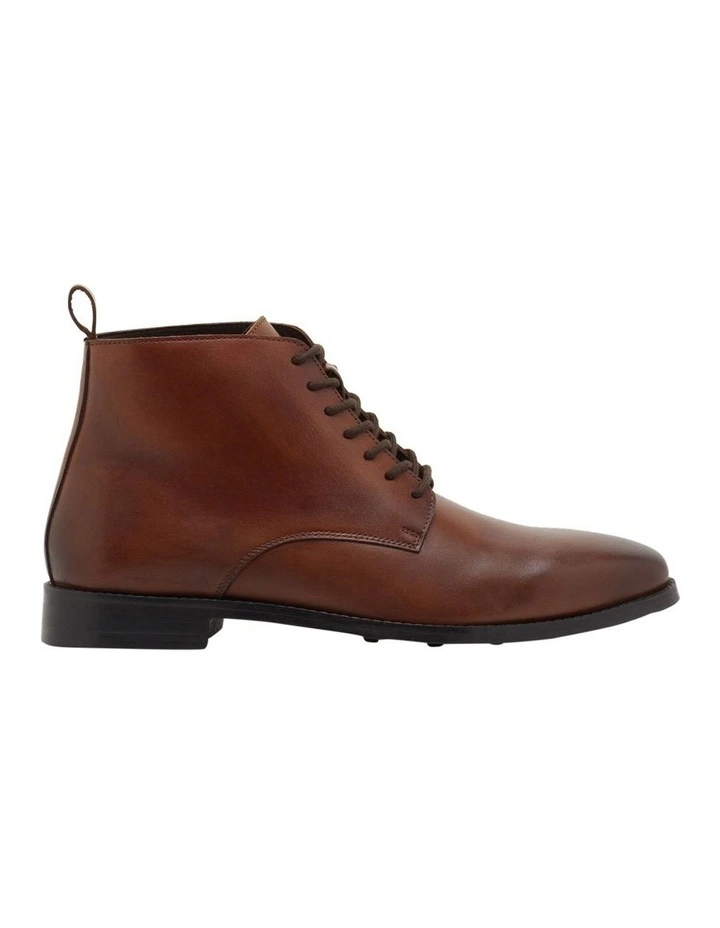 Bradbury Leather Derby Boot in Oak Brown