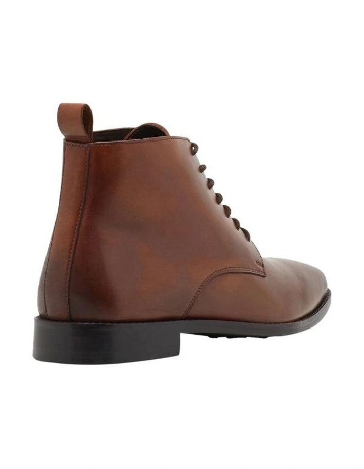 Bradbury Leather Derby Boot in Oak Brown