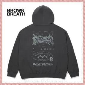 BROWNBREATH  |Unisex Street Style Long Sleeves Logo Hoodies