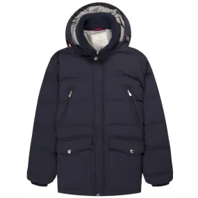 BRUNELLO CUCINELLI Nylon Detachable Hooded Down Jacket Navy