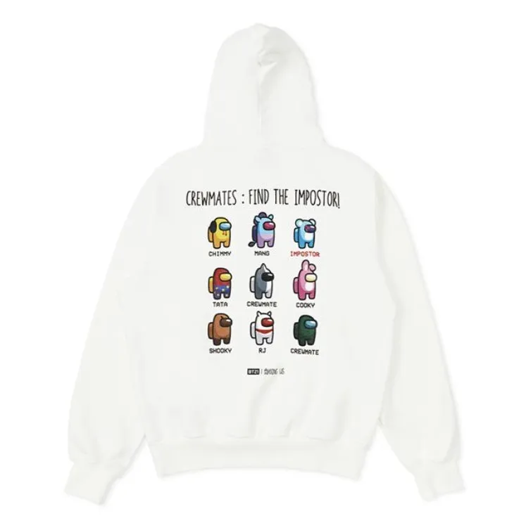 BT21  |Unisex Street Style Cotton Logo Hoodies