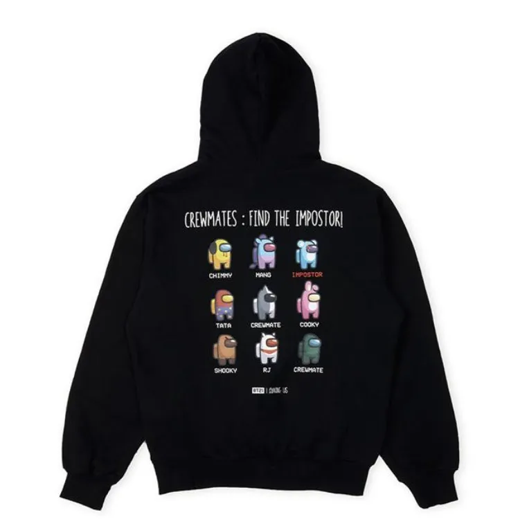 BT21  |Unisex Street Style Cotton Logo Hoodies