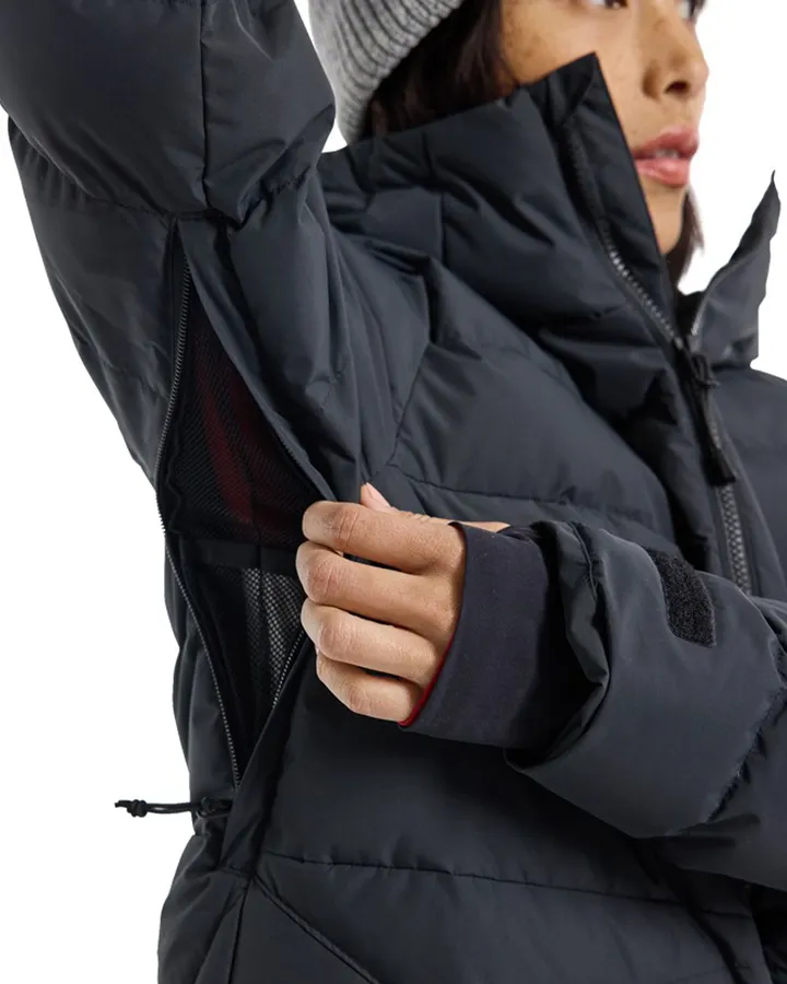 Burton Womens Loyil Down Jacket - True Black - 2024