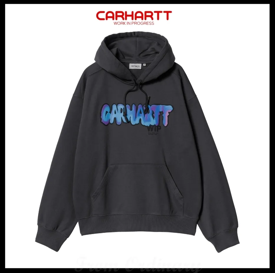 Carhartt  |Unisex Street Style Long Sleeves Logo Hoodies