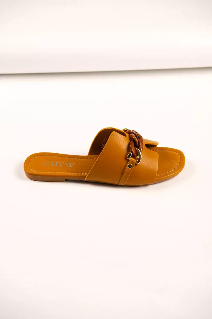 CHAIN BUCKLE SANDALS