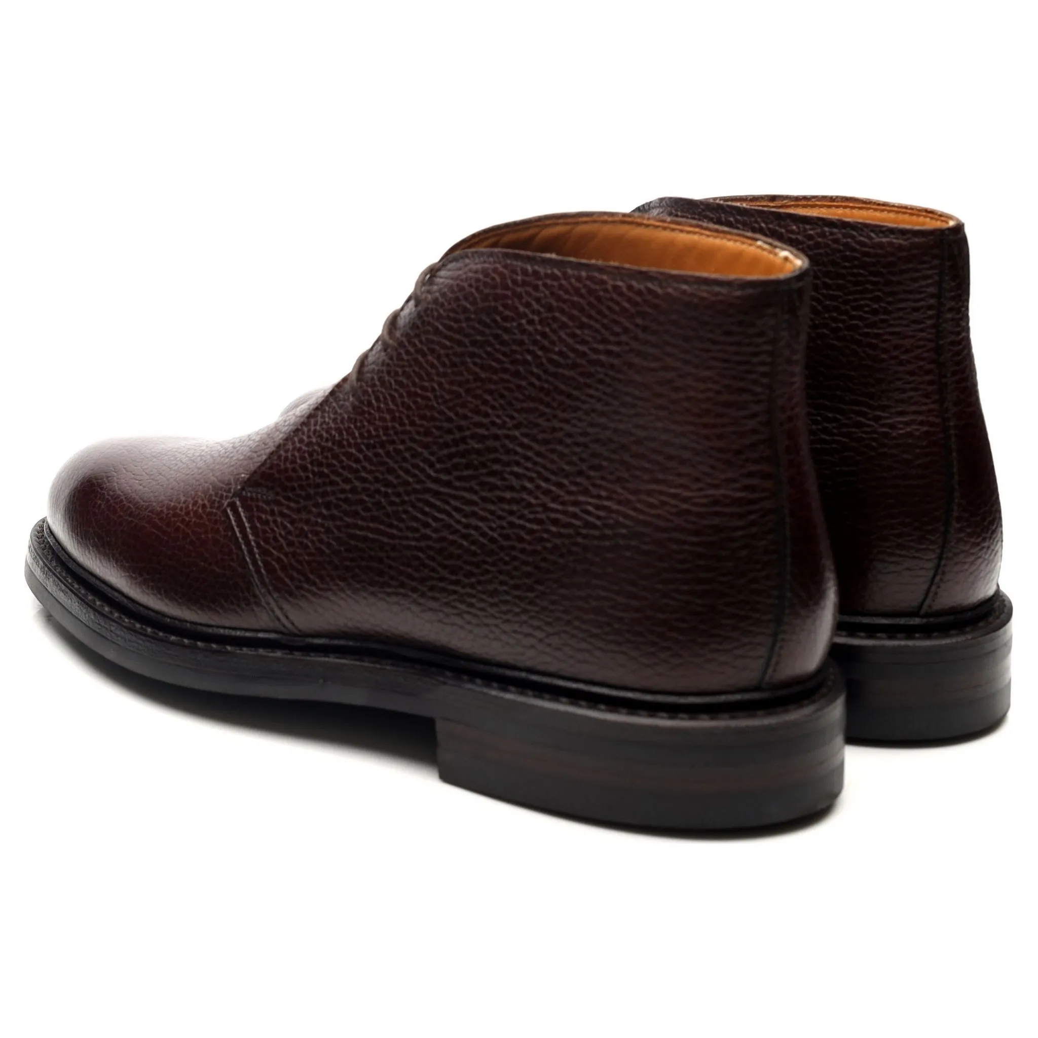 'Chepstow' Dark Brown Leather Chukka Boots UK 6 E