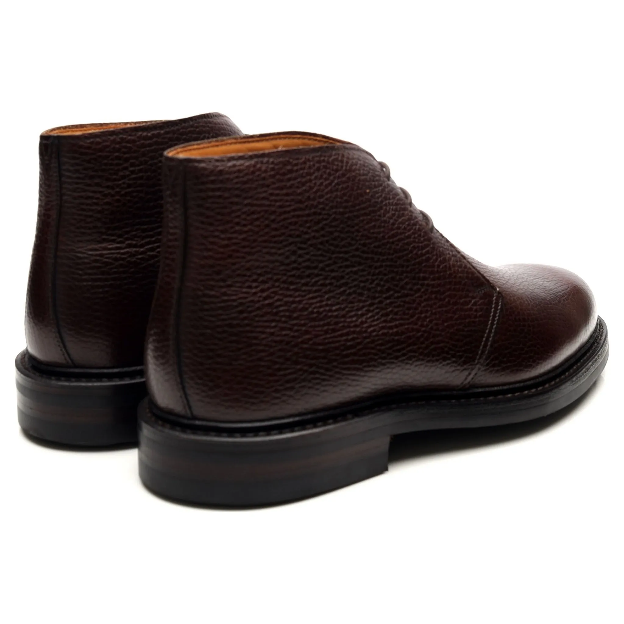 'Chepstow' Dark Brown Leather Chukka Boots UK 6 E