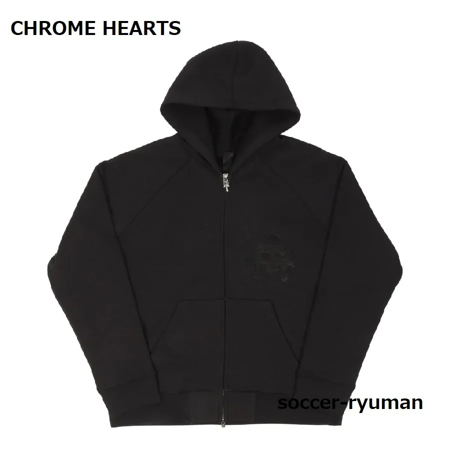 CHROME HEARTS  |Unisex Street Style Plain Logo Hoodies