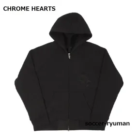 CHROME HEARTS  |Unisex Street Style Plain Logo Hoodies