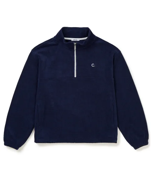 clove  |[Clove]★Terry Half-Zip Sweatshirt