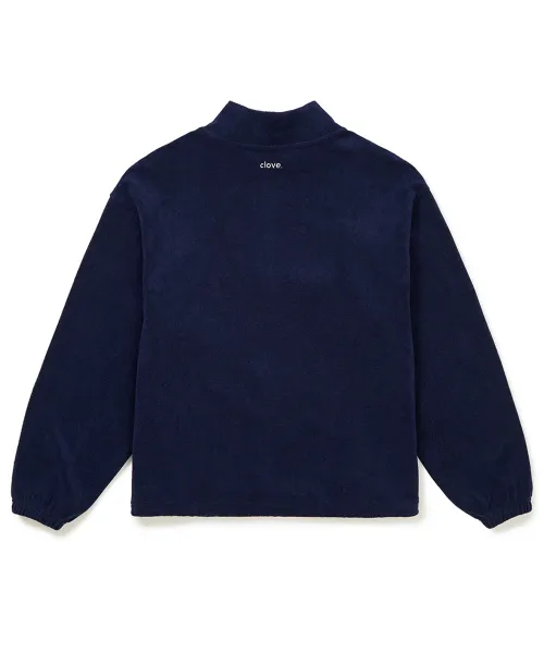 clove  |[Clove]★Terry Half-Zip Sweatshirt