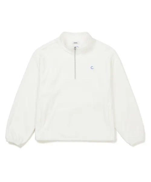 clove  |[Clove]★Terry Half-Zip Sweatshirt