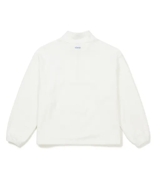 clove  |[Clove]★Terry Half-Zip Sweatshirt