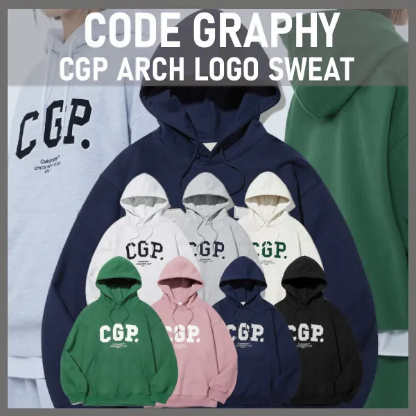 Code graphy  |Unisex Street Style Logo Hoodies & Sweatshirts