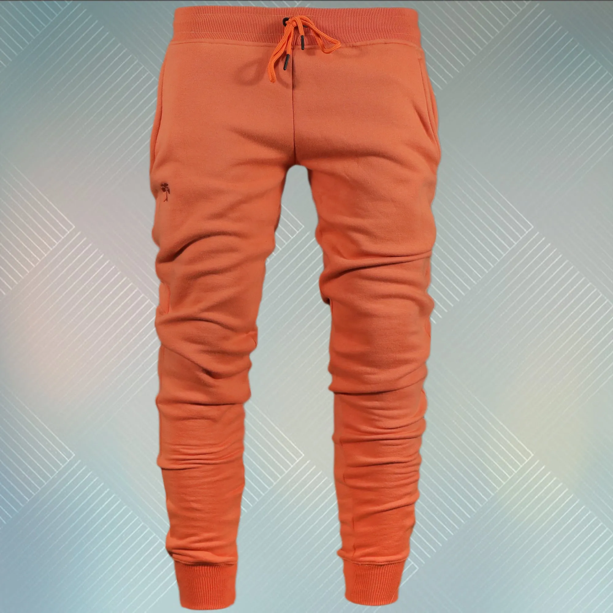 Coral Unbasic Fleece Stash Pocket Sunset Park Tapered Jogger Pants | Fleece Coral Sweatpants