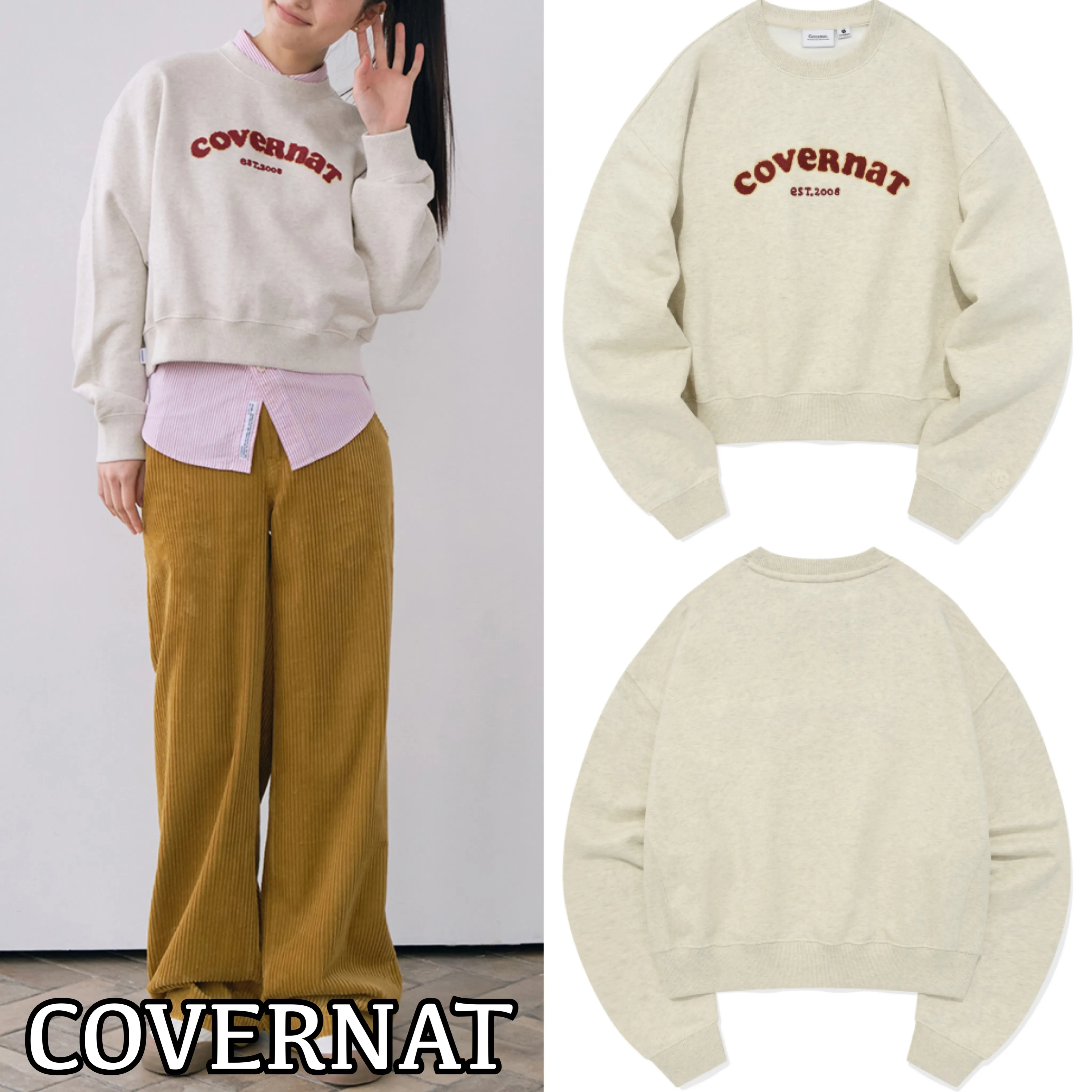 COVERNAT  |Street Style Logo Hoodies & Sweatshirts