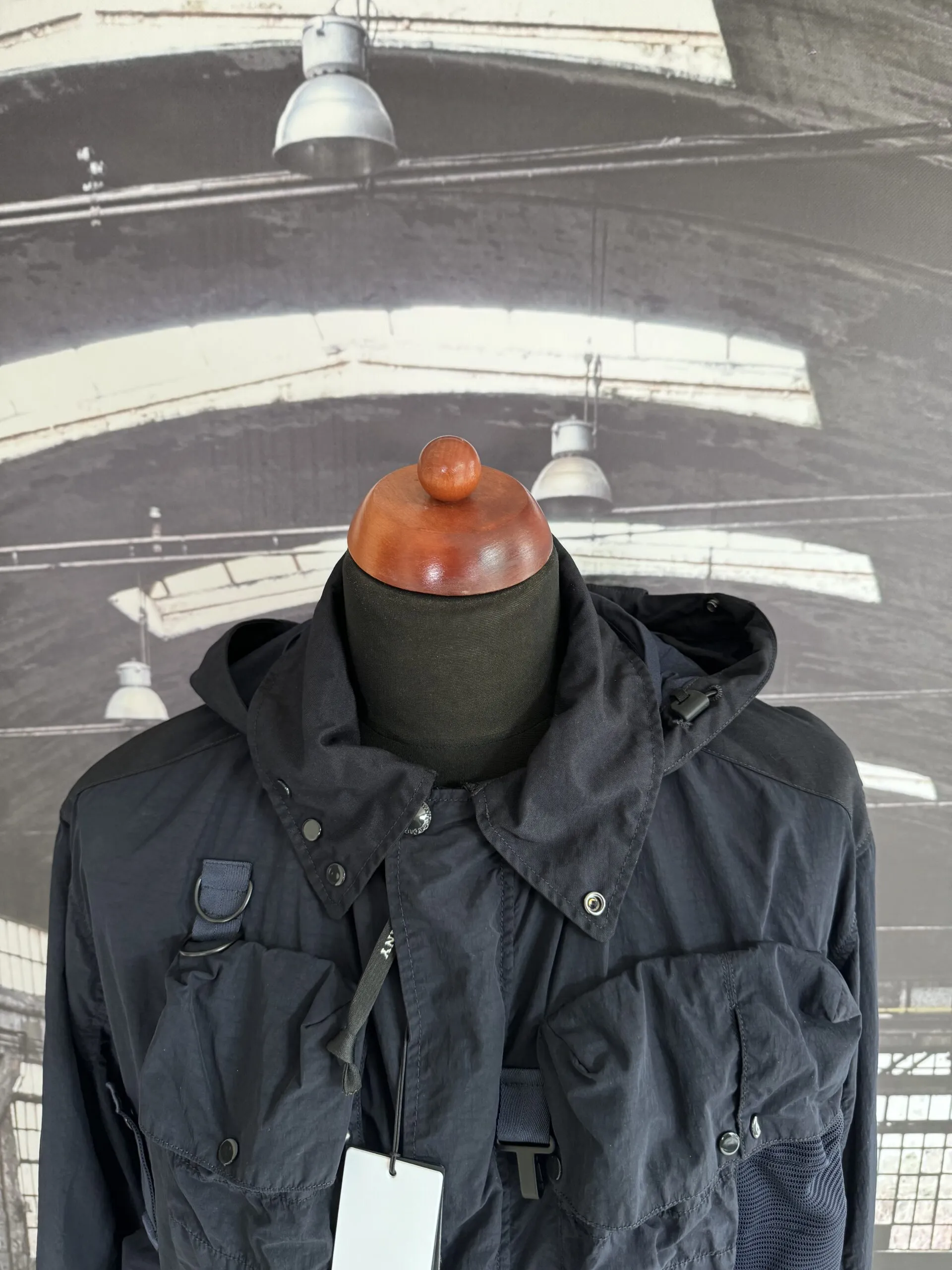 C.P. COMPANY FLATT NYLON LA MILLE GOGGLE JACKET