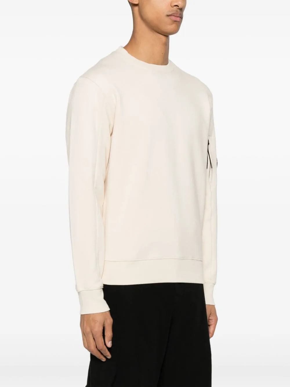 CP Company Sweat Diagonal raised fleece Pistachio shell