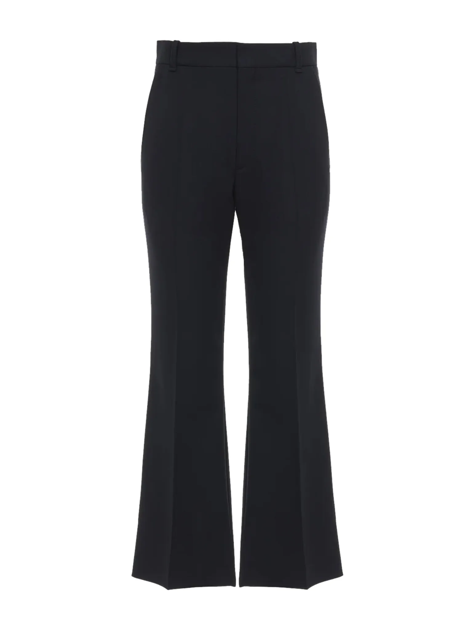 cropped bootcut black pants