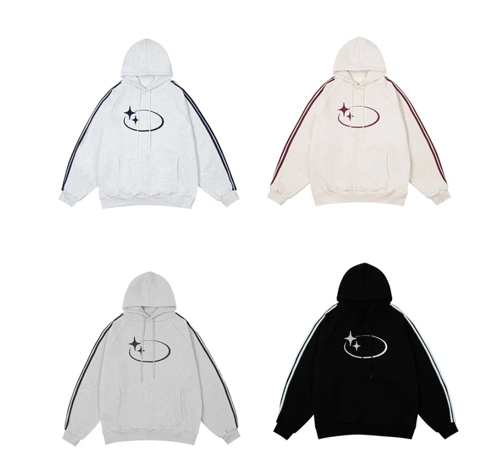 CROSS DRESSLY  |Unisex Street Style Logo Hoodies & Sweatshirts