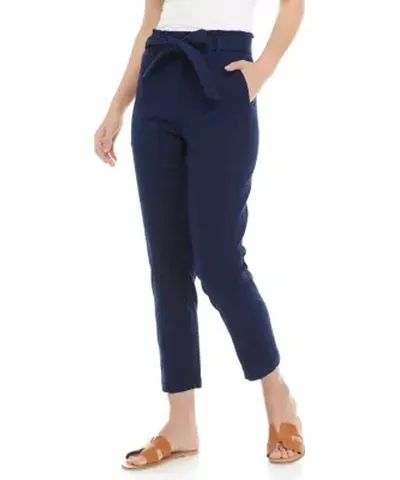 Crown & Ivy Women's Patch Pocket Tie Waist Pants