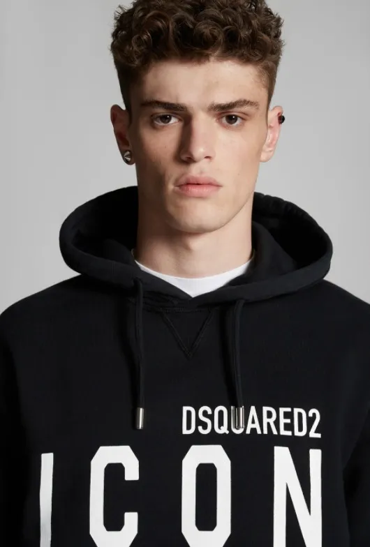 D SQUARED2  |Unisex Street Style Logo Luxury Hoodies