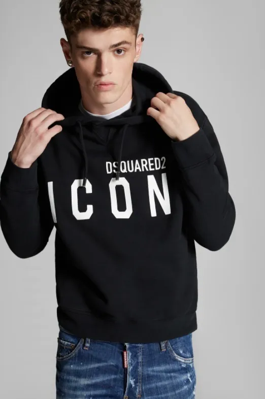 D SQUARED2  |Unisex Street Style Logo Luxury Hoodies