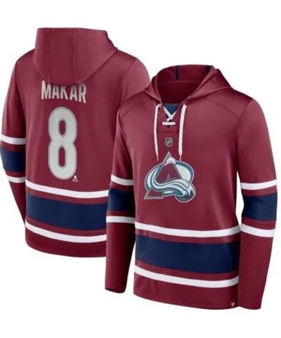 Fanatics Men's NHL Fanatics Cale Makar Colorado Avalanche Name & Number Lace-Up Pullover Hoodie